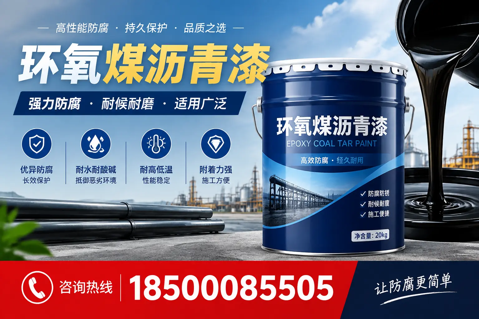环氧煤沥青漆在不同气候条件下的表现分析,红河适用性